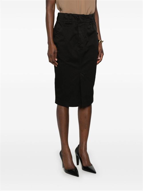 Cotton Pencil Skirt SAINT LAURENT | 786191Y04VF1376